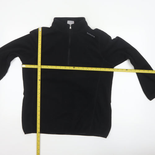TOG24 Women’s Black UK 14-16 Half Zip Fleece Pullover Sweatshirt