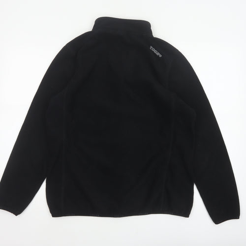 TOG24 Women’s Black UK 14-16 Half Zip Fleece Pullover Sweatshirt