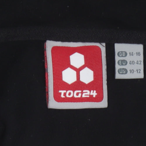 TOG24 Women’s Black UK 14-16 Half Zip Fleece Pullover Sweatshirt