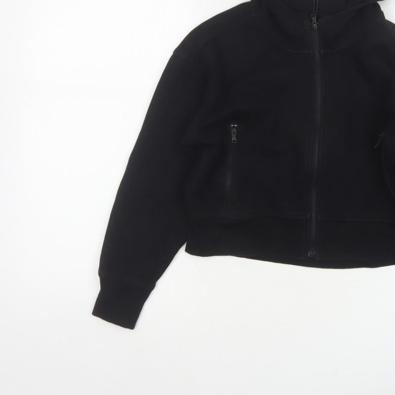 Old Navy Active Women Black M (8) Full Zip Dynamic Fleece Hoodie
