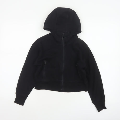 Old Navy Active Women Black M (8) Full Zip Dynamic Fleece Hoodie