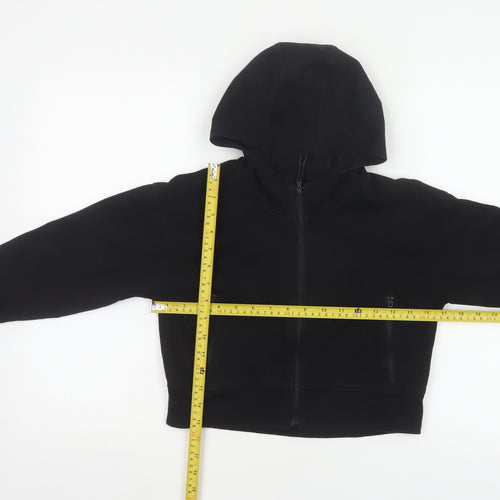 Old Navy Active Women Black M (8) Full Zip Dynamic Fleece Hoodie