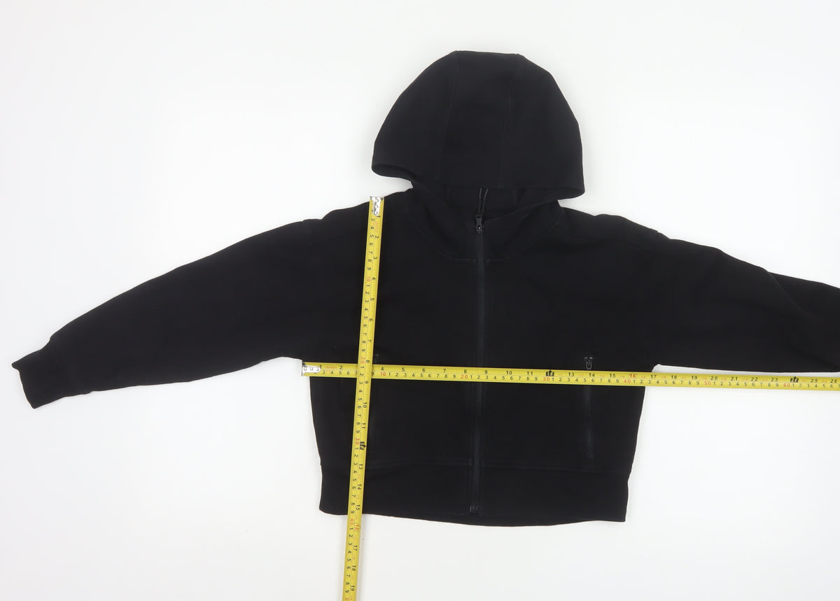 Old Navy Active Women Black M (8) Full Zip Dynamic Fleece Hoodie