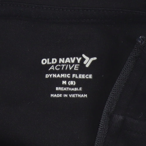 Old Navy Active Women Black M (8) Full Zip Dynamic Fleece Hoodie