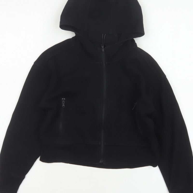 Old Navy Active Women Black M (8) Full Zip Dynamic Fleece Hoodie