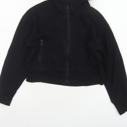 Old Navy Active Women Black M (8) Full Zip Dynamic Fleece Hoodie