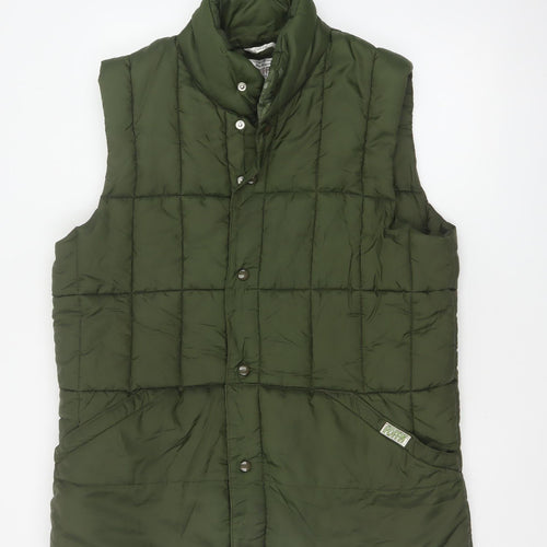 Puffa Women’s Green L Quilted Puffer Gilet Bodywarmer Outdoor