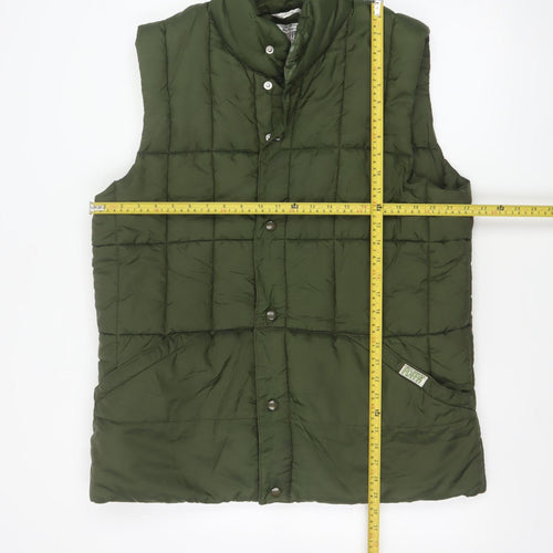 Puffa Women’s Green L Quilted Puffer Gilet Bodywarmer Outdoor