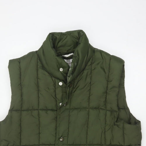 Puffa Women’s Green L Quilted Puffer Gilet Bodywarmer Outdoor
