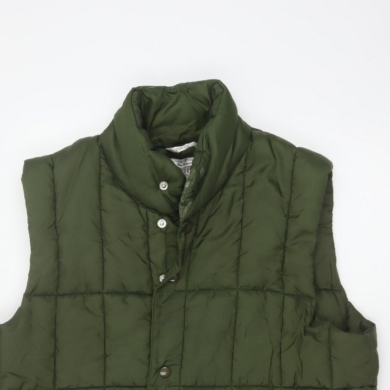 Puffa Women’s Green L Quilted Puffer Gilet Bodywarmer Outdoor
