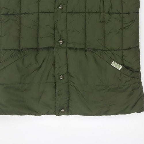 Puffa Women’s Green L Quilted Puffer Gilet Bodywarmer Outdoor