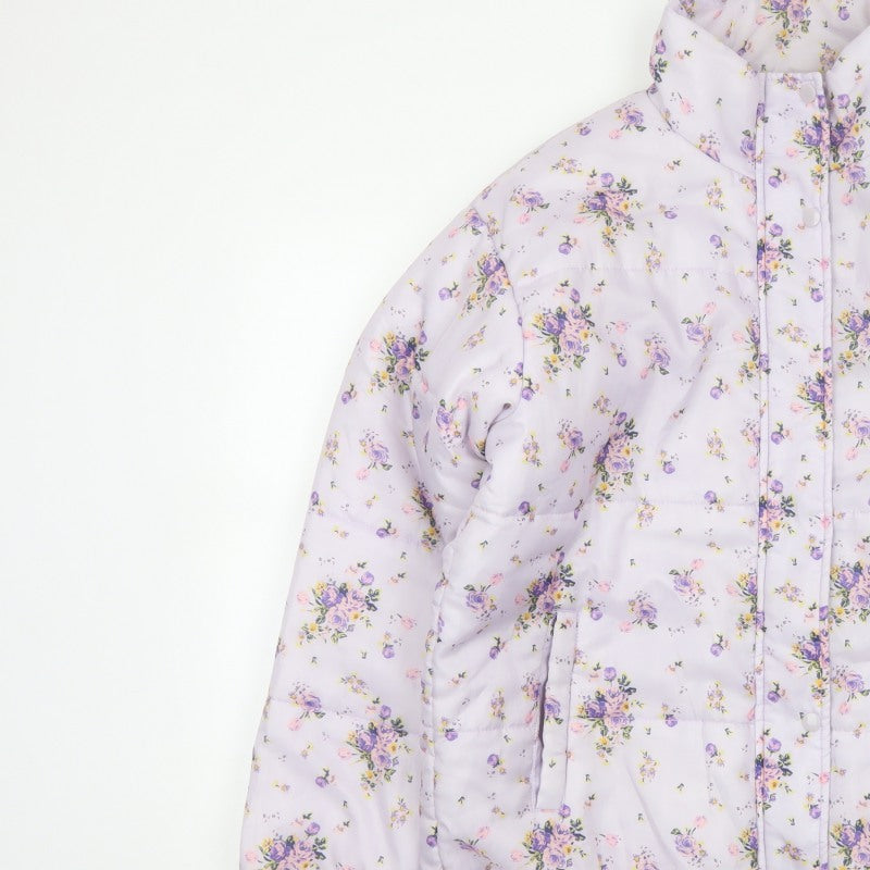 Additional view of SIR Women’s Purple Floral Puffer Jacket, size S, Quilted