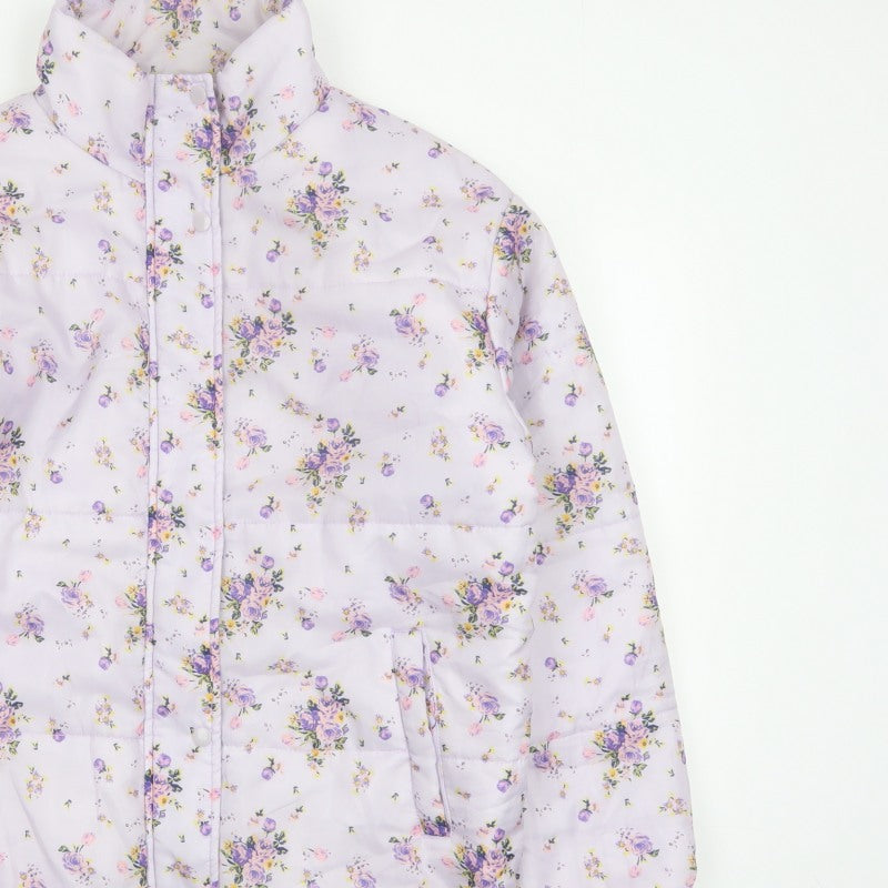 Additional view of SIR Women’s Purple Floral Puffer Jacket, size S, Quilted