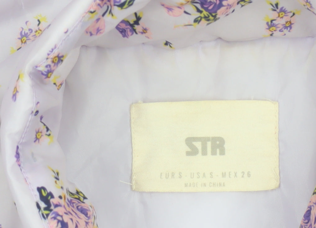 Additional view of SIR Women’s Purple Floral Puffer Jacket, size S, Quilted