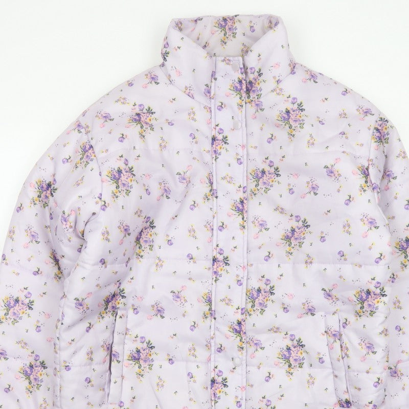 Additional view of SIR Women’s Purple Floral Puffer Jacket, size S, Quilted