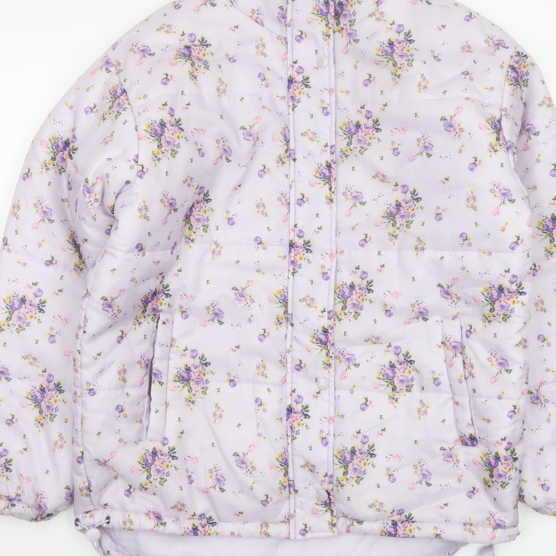 Additional view of SIR Women’s Purple Floral Puffer Jacket, size S, Quilted