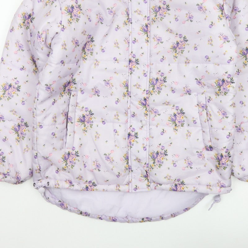 Additional view of SIR Women’s Purple Floral Puffer Jacket, size S, Quilted