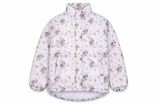 SIR Women’s Purple Floral Puffer Jacket Size S Quilted