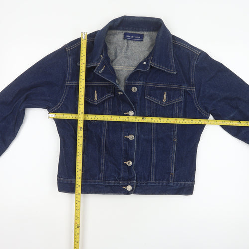 Joie de Vivre Women’s Blue Denim Jacket Size 16 Button Front