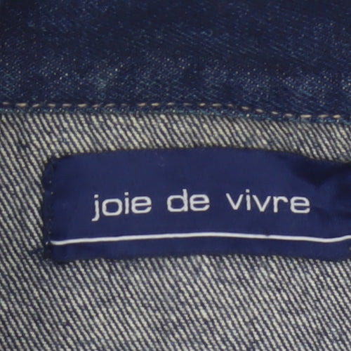 Joie de Vivre Women’s Blue Denim Jacket Size 16 Button Front