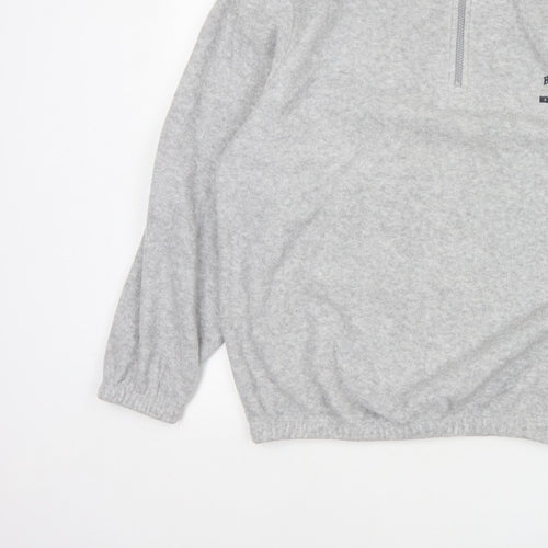 BDG Urban Outfitters Men's Grey M 1/4 Zip Pullover Fleece Sweatshirt