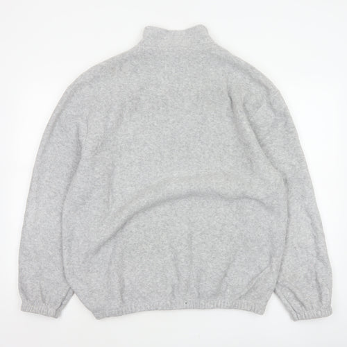 BDG Urban Outfitters Men's Grey M 1/4 Zip Pullover Fleece Sweatshirt