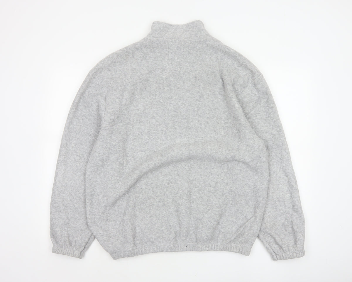 BDG Urban Outfitters Men's Grey M 1/4 Zip Pullover Fleece Sweatshirt