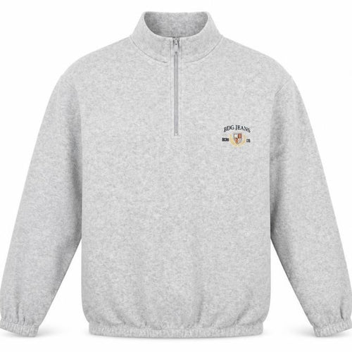 BDG Urban Outfitters Men's Grey M 1/4 Zip Pullover Fleece Sweatshirt