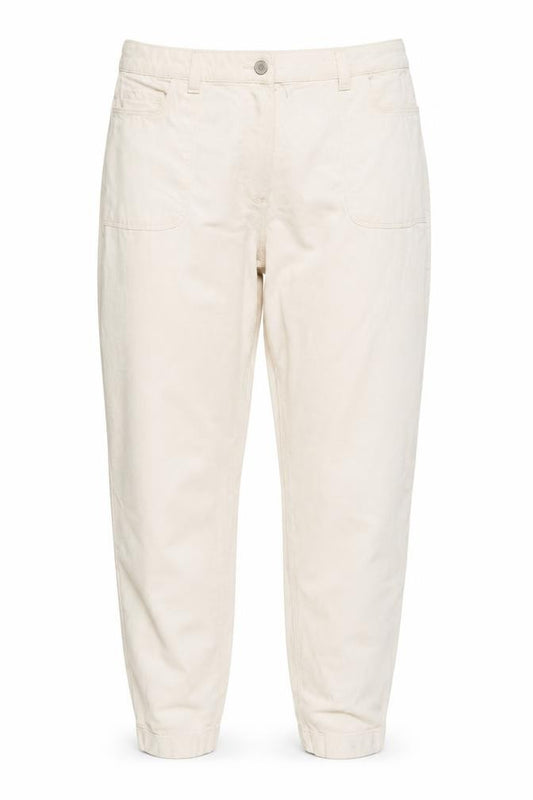 Per Una Women Ivory UK 16 Long High Rise Tapered Jeans