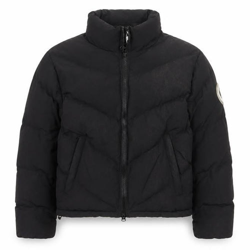 Trapstar Womens Black M Puffer Jacket Logo Quilted Full Zip