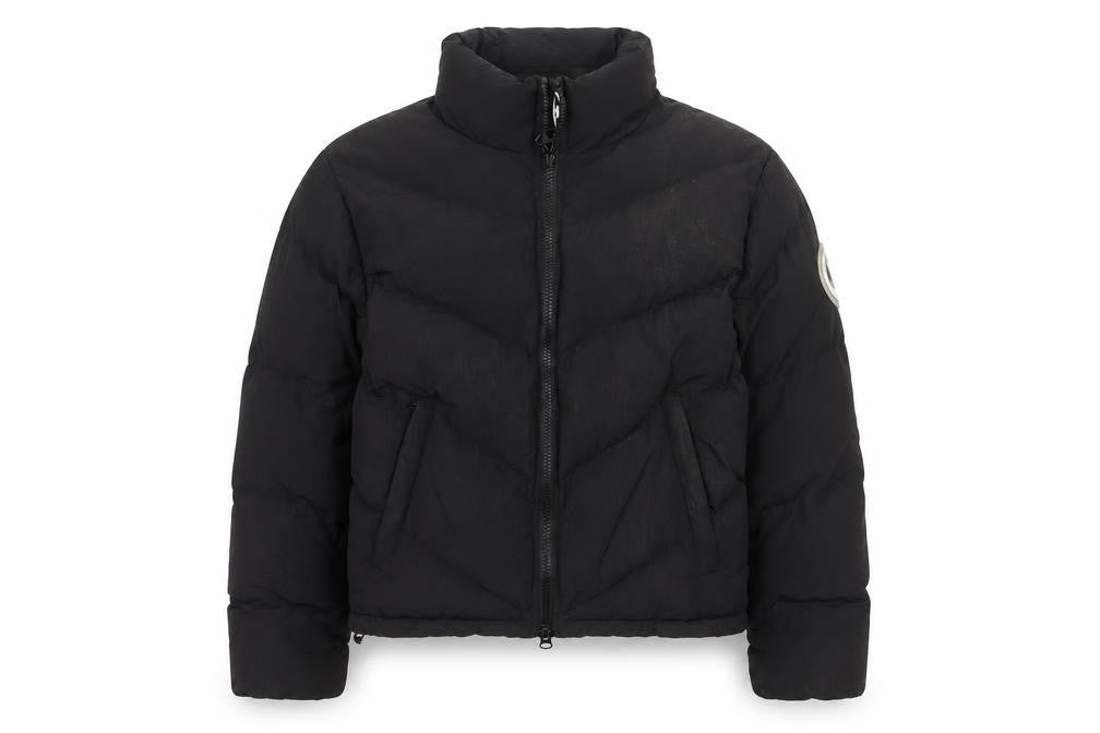 Trapstar Womens Black M Puffer Jacket Logo Quilted Full Zip