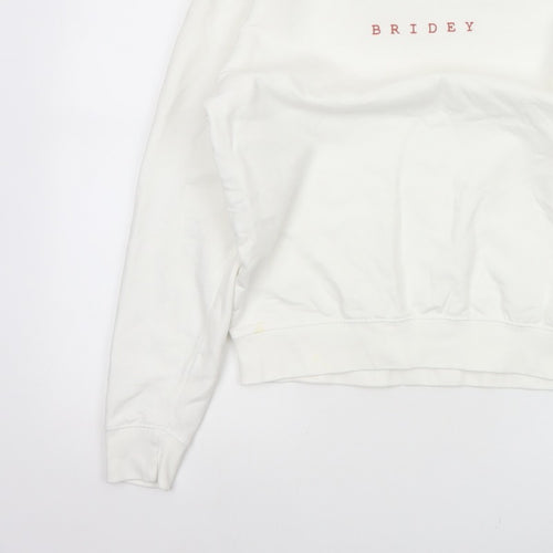 Six Stories Women’s Ivory S Bridey Wedding Crew Neck Pullover Sweatshirt