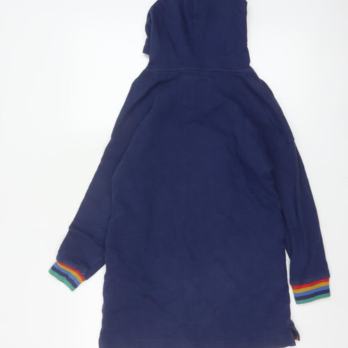Mini Boden Girls Blue 9-10 Years Harry Potter Hogwarts Pullover Tunic Hoodie