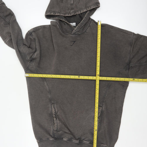 Gymshark Men’s Grey M Lifting Club Graphic Oversized Pullover Hoodie