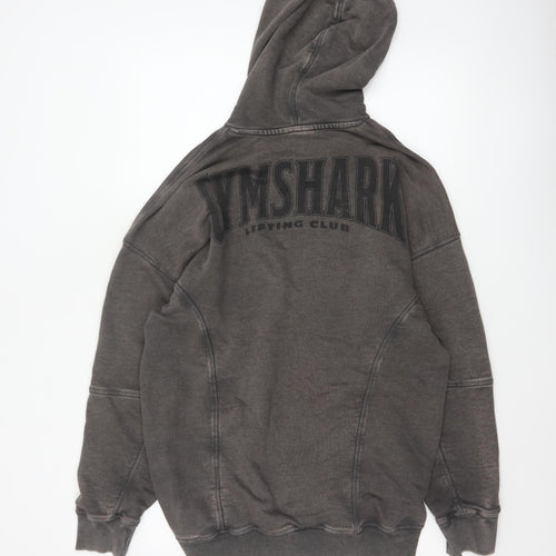 Gymshark Men’s Grey M Lifting Club Graphic Oversized Pullover Hoodie