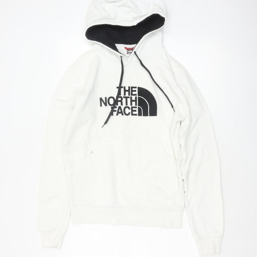 The North Face Men's White XS Pullover Logo Cotton Hoodie