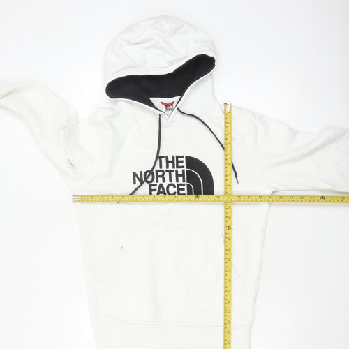 The North Face Men's White XS Pullover Logo Cotton Hoodie