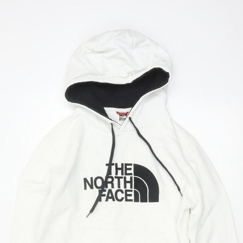 The North Face Men's White XS Pullover Logo Cotton Hoodie