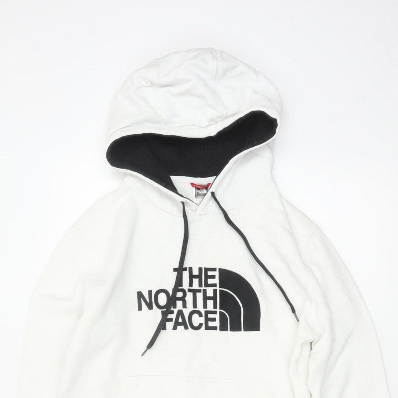 The North Face Men's White XS Pullover Logo Cotton Hoodie