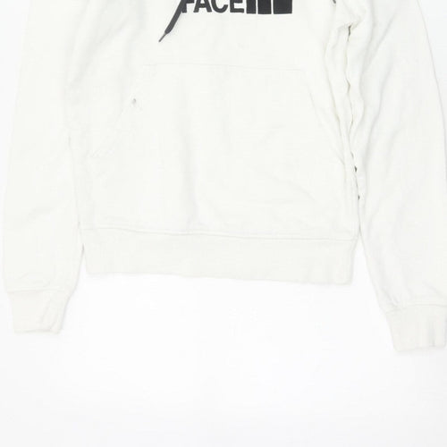 The North Face Men's White XS Pullover Logo Cotton Hoodie