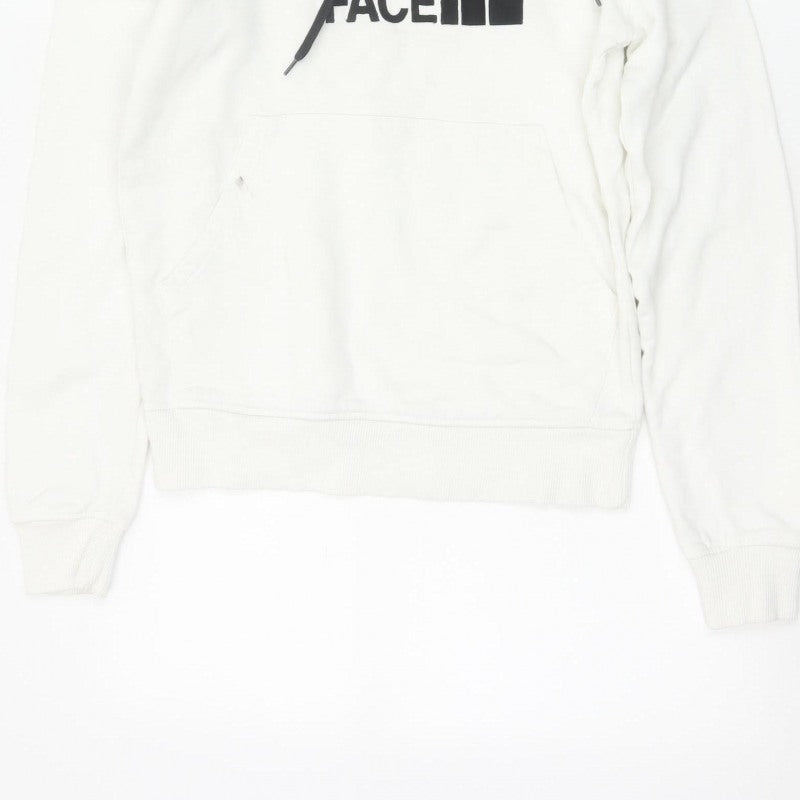The North Face Men's White XS Pullover Logo Cotton Hoodie