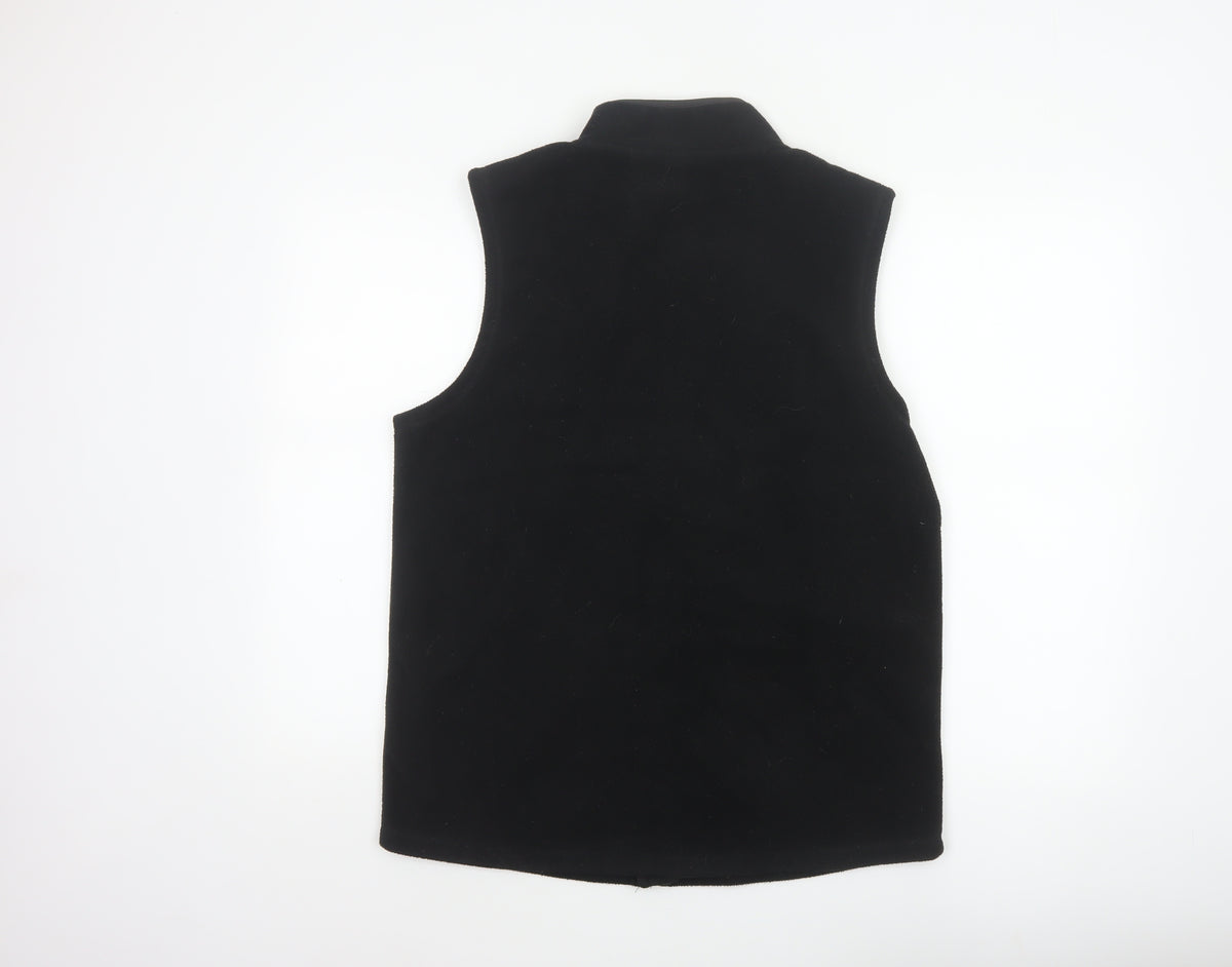 Brand and care label for Cotton Traders Men’s Black M Basic Fleece Zip Bodywarmer Waistcoat