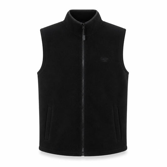 Cotton Traders Men’s Black M Basic Fleece Zip Bodywarmer Waistcoat