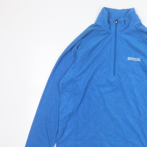 Regatta Men’s Blue L 1/4 Zip Fleece Outdoor Sweatshirt