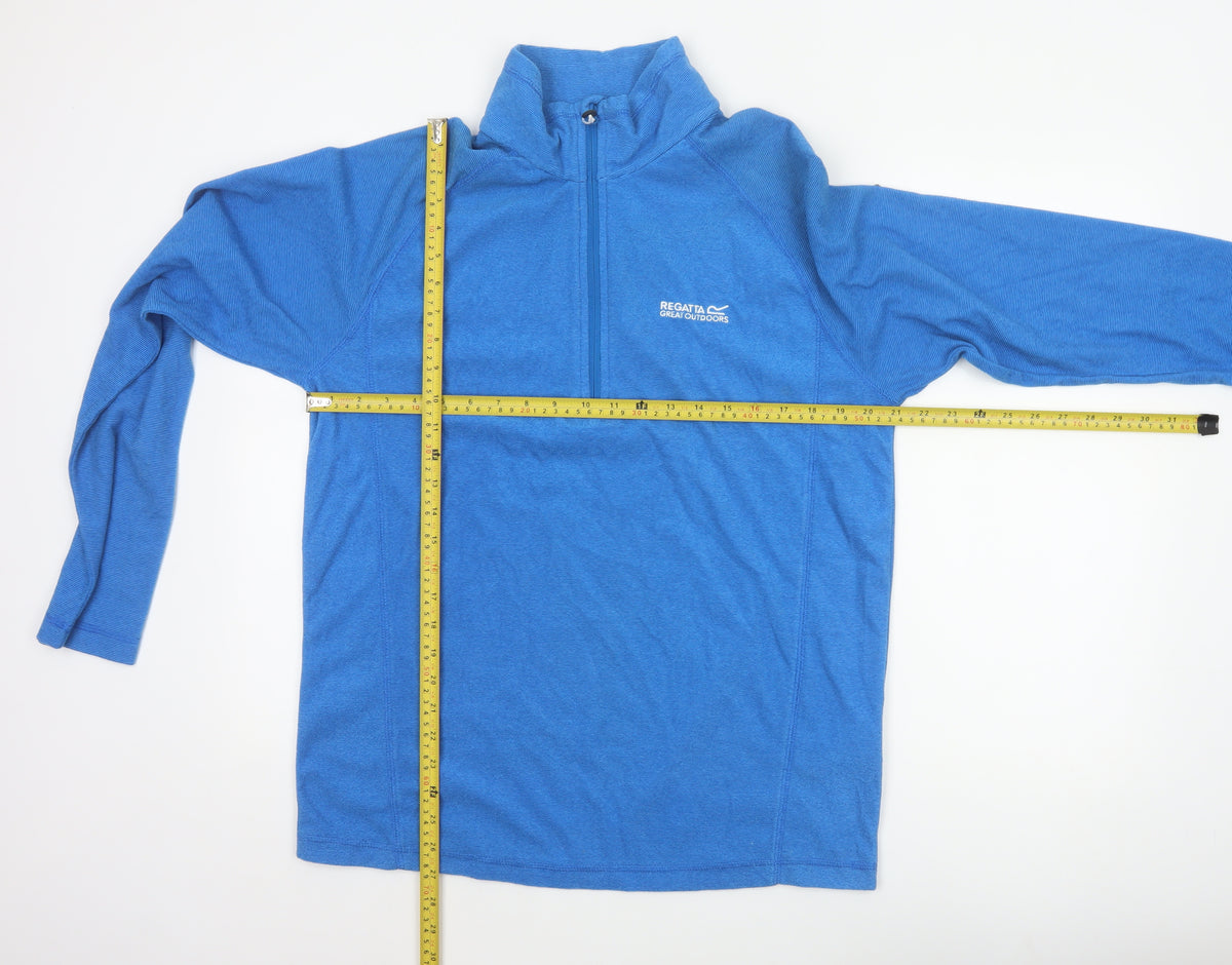 Regatta Men’s Blue L 1/4 Zip Fleece Outdoor Sweatshirt