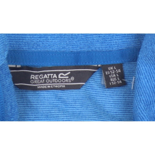 Regatta Men’s Blue L 1/4 Zip Fleece Outdoor Sweatshirt