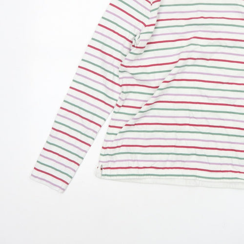 FatFace Women’s Multicoloured Stripe Cotton Long Sleeve T-Shirt UK 10