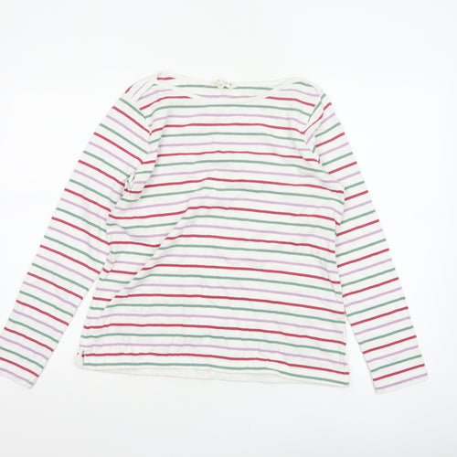 FatFace Women’s Multicoloured Stripe Cotton Long Sleeve T-Shirt UK 10