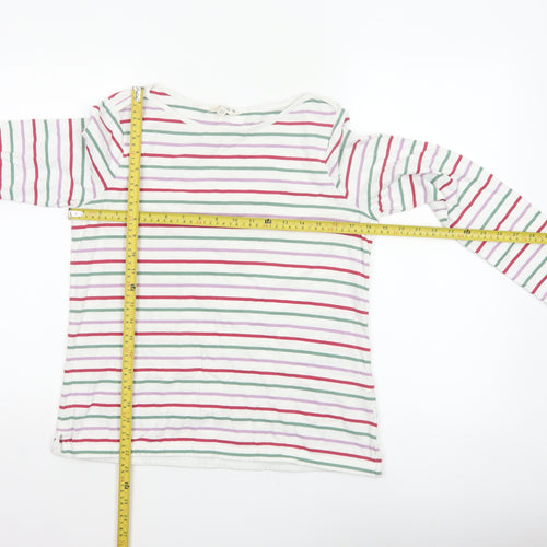 FatFace Women’s Multicoloured Stripe Cotton Long Sleeve T-Shirt UK 10