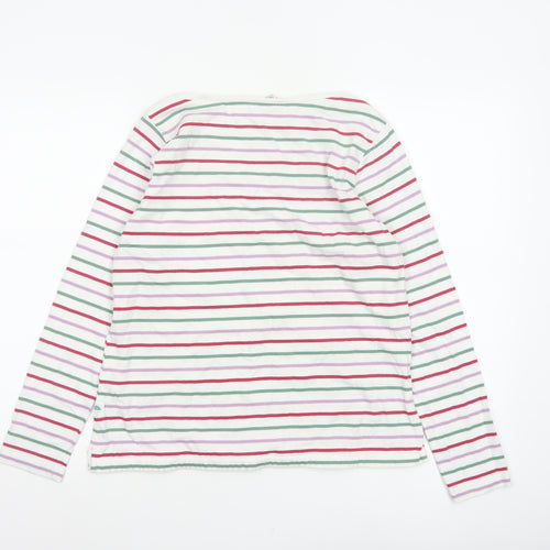 FatFace Women’s Multicoloured Stripe Cotton Long Sleeve T-Shirt UK 10